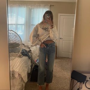 A&F ultra high rise straight leg jeans (NWT)